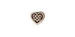 TierraCast Antique Silver (plated) Celtic Heart Bead 9x10mm