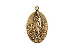 Nunn Design Antique Gold (plated) Guide Medallion 15x26mm