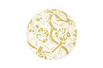 Lillypilly Gold Cherry Blossom Anodized Aluminum Disc 25mm, 22 gauge