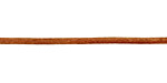 Natural Orange Round Leather Cord 2mm