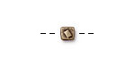 TierraCast Antique Brass (plated) Small Rock & Roll Cube 5mm