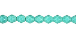 Czech Fire Polished Glass Opaque Turquoise Round 6mm