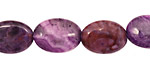 Lilac Purple Crazy Lace Agate Flat Oval 16x12mm