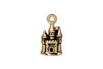 TierraCast Antique Gold (plated) Castle Charm 11x21mm