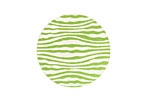 Lillypilly Lime Green Zebra Anodized Aluminum Disc 25mm, 24 gauge