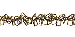 Antique Brass (plated) Diamond Drop Chain
