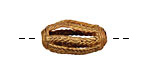 African Brass Braided Rice 23-25x10-11mm