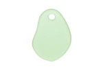 Peridot Recycled Glass Potato Chip Drop 19-20x25-26mm
