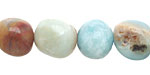 Amazonite Blk. Tourmaline Tumbled Nugget 11-12x10-12mm