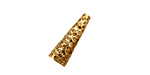 Antique Brass (plated) Small Dimpled Cone 17x6mm