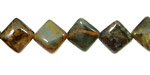 Copper Green Opal Diamond 12mm