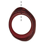 Tagua Nut Peony Open Slice 33-45x24-36mm