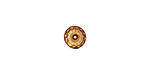 TierraCast Gold (plated) Hammered Bead Aligner 8mm