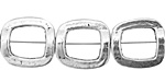 Pewter Irregular Open Square 16x15mm