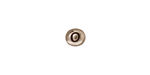 TierraCast Antique Rhodium (plated) Alphabet Bead "O" 7x6mm