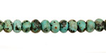 African Turquoise Rondelle 6mm
