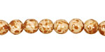 Czech Glass Bisque Picasso Round 8mm