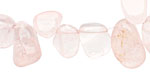 Rose Quartz Tumbled Nugget Drop 7-12x10-17mm