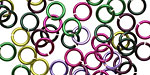 Lavender Fields Mix Enameled Copper Round Jump Ring 6.5mm, 18 gauge