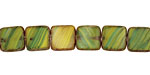 Czech Glass Jungle Square 9mm