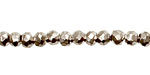 Golden Pyrite (silver) Faceted Rondelle 4mm