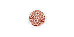 Lillypilly Bronze Dandelion Anodized Aluminum Disc 11mm, 24 gauge