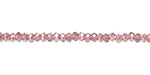 Vintage Lavender AB Crystal Faceted Rondelle 4mm