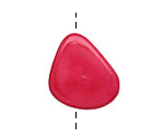 Tagua Nut Hot Pink Banana Chip 22-29x16-22mm