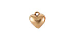 Nunn Design Antique Gold (plated) Small Heart Charm 11x12mm