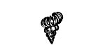 Fancy Shell Mini Rubber Stamp 11x16mm