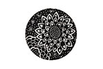 Lillypilly Black Dahlia Anodized Aluminum Disc 25mm, 22 gauge