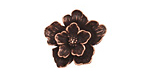 Ezel Findings Antique Copper Flower Link 19x21mm
