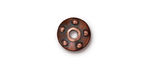 TierraCast Antique Copper (plated) Large Hole Rivet Bead Cap 4x11mm