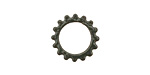 C-Koop Enameled Metal Steel Gray Small Open Gear 16mm