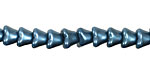Czech Glass Luster Metallic Cosmo Bellflower 6x7mm