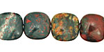 Bloodstone Puff Square 14mm