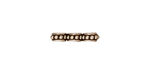 TierraCast Antique Silver (plated) Beaded 3-Hole Bar 11x3mm
