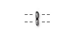 TierraCast Antique Pewter (plated) Nugget 2-Hole Bar 5x10mm