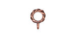 TierraCast Antique Copper (plated) .25 ID Twisted Bail 4x10mm