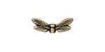 TierraCast Antique Brass (plated) Dragonfly Wings 7x20mm
