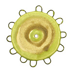 Jangles Ceramic Chartreuse, Sand Pinwheel 43-44mm
