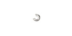 Antique Silver (plated) Crimp Cover 4mm