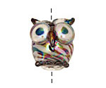 Unicorne Beads Burly Chubby Owl 20x19mm