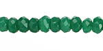 Emerald Candy Jade Faceted Rondelle 8mm