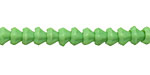 Czech Glass Apple Green Buttercup 5x6mm