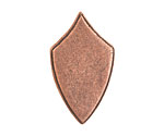 Nunn Design Antique Copper (plated) Crest Regiment Tag 16x29mm