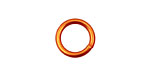 Orange Anodized Aluminum Jump Ring 14mm, 14 gauge (9.6mm inside diameter)