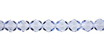 Czech Fire Polished Glass Light Sapphire Round 6mm