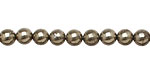 Golden Pyrite (silver tone) Round 6mm