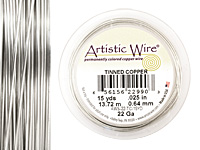Artistic Wire Tinned Copper 22 gauge, 15 yards